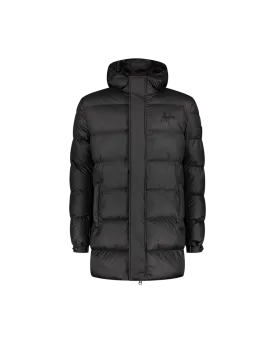 Malelions Men Long Puffer Jacket | Black