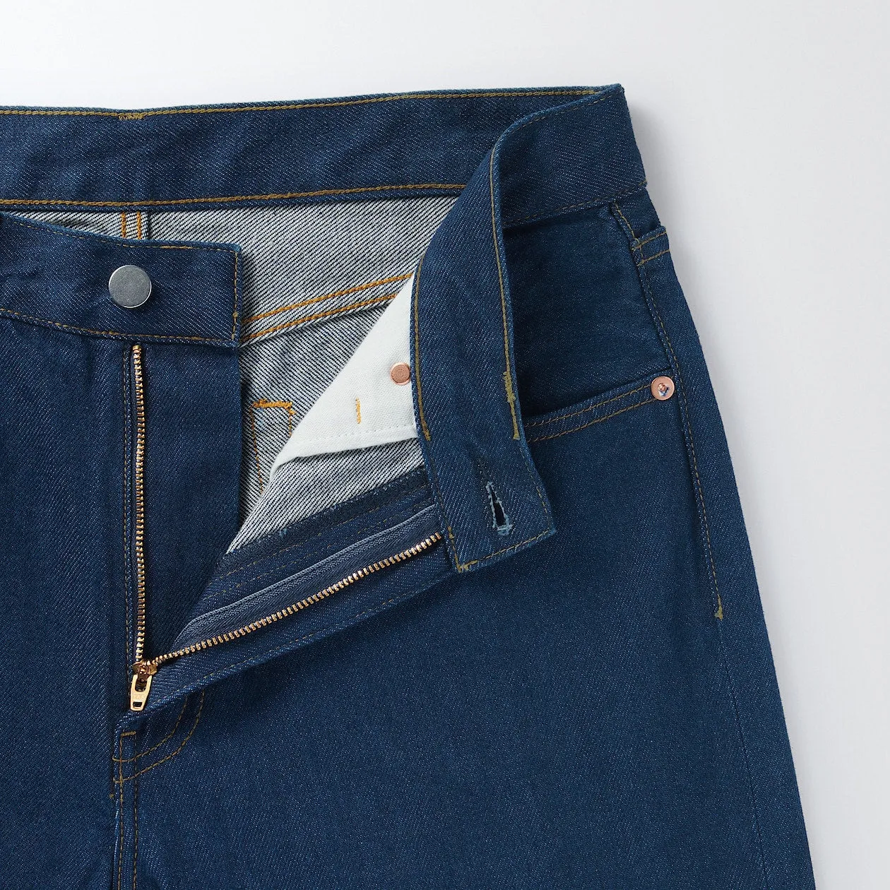 Men's Denim Regular Pants Blue (L 32inch / 82cm)