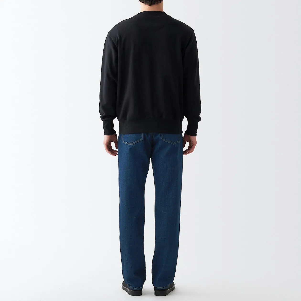 Men's Denim Regular Pants Blue (L 32inch / 82cm)