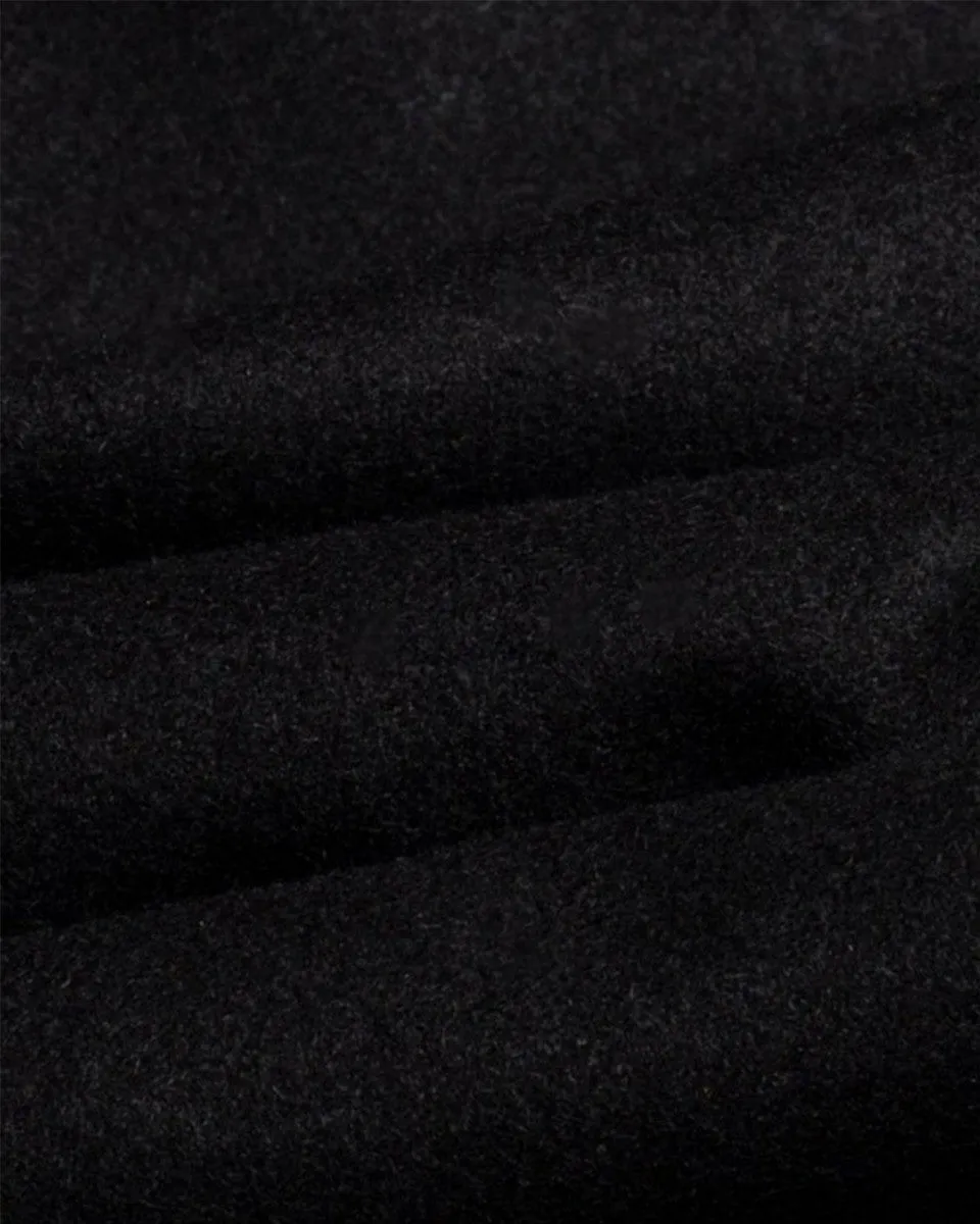 Men's Wool Blend Mid-length Coat - NELSON - Black