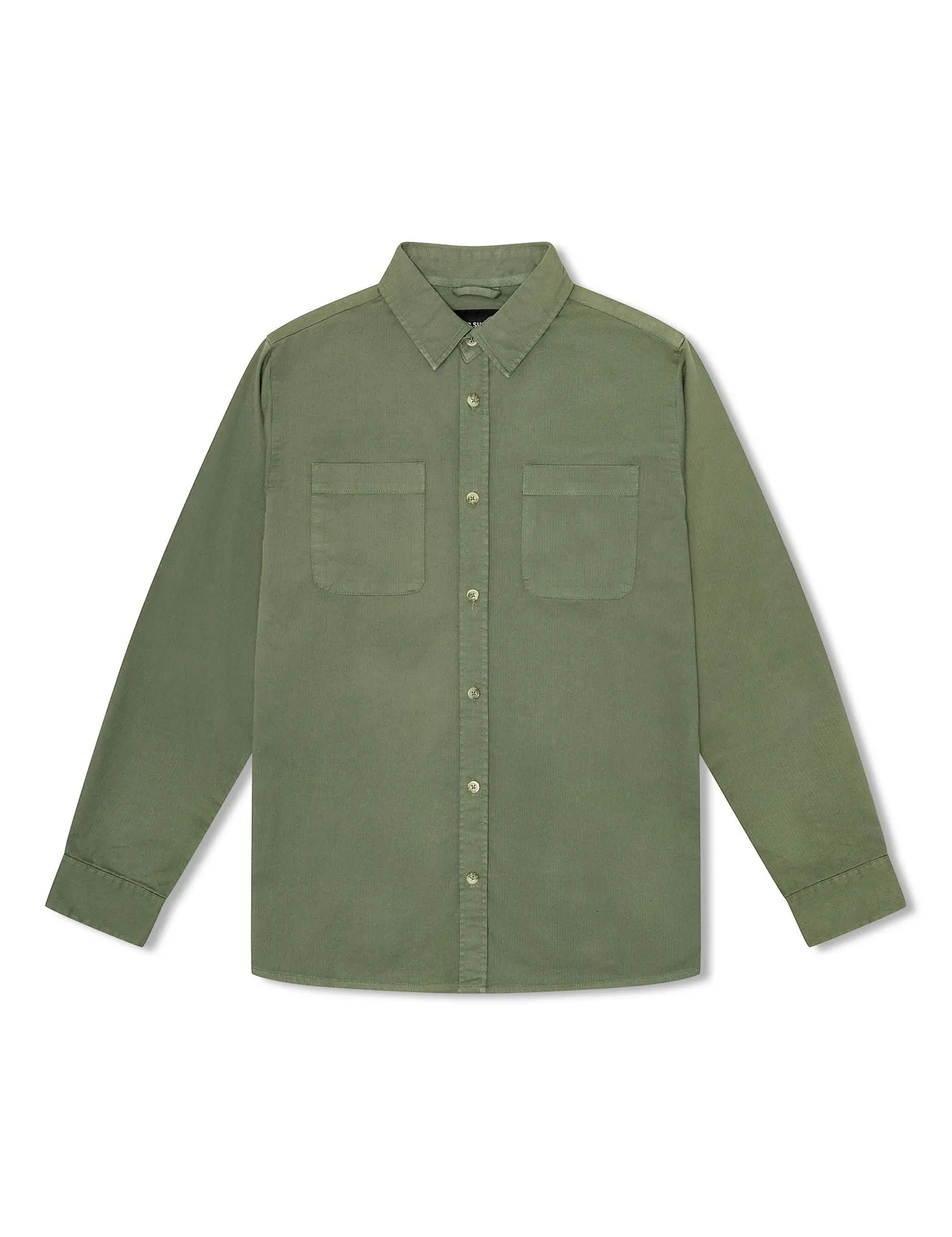 MR SIMPLE York Shirt LS army