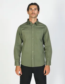 MR SIMPLE York Shirt LS army