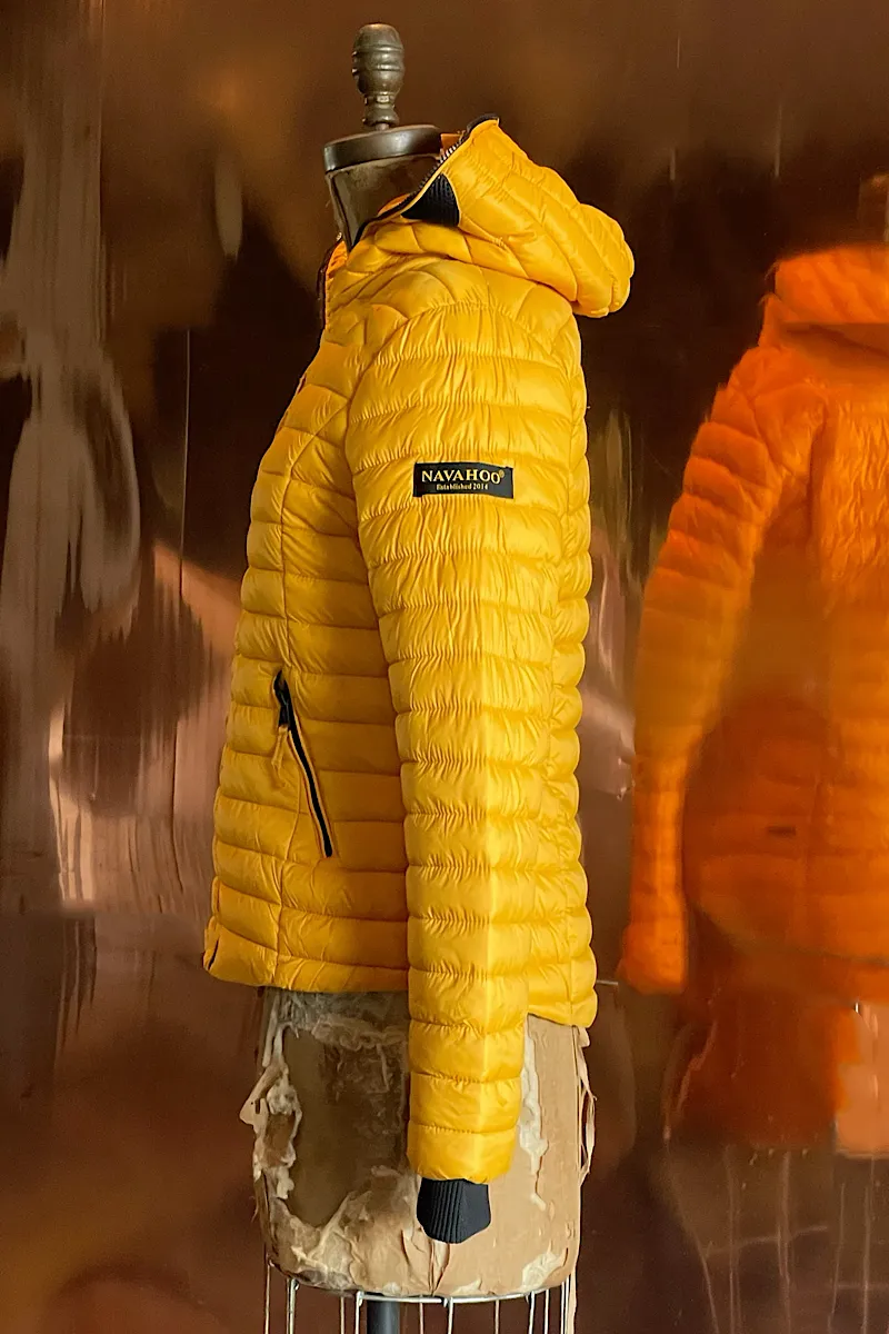 Navahoo Honey Yellow Puffer Jacket