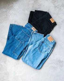 "Triple Pick Basket" Vintage Pack of 3 Pants / Bottoms