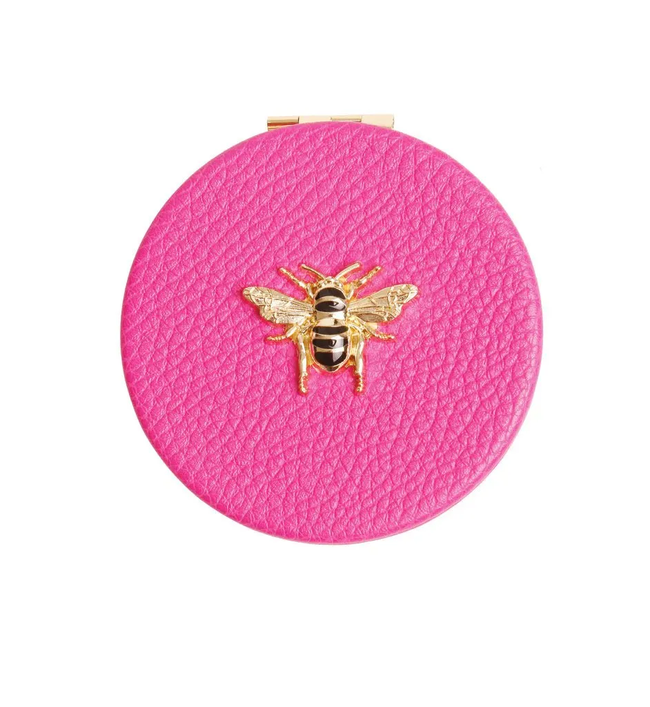 Round Compact Hot Pink