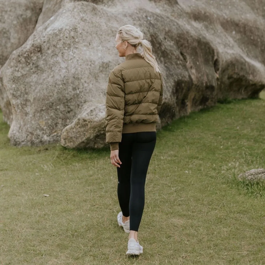 Rue Women's 90/10 Down Bomber Jacket - Loden