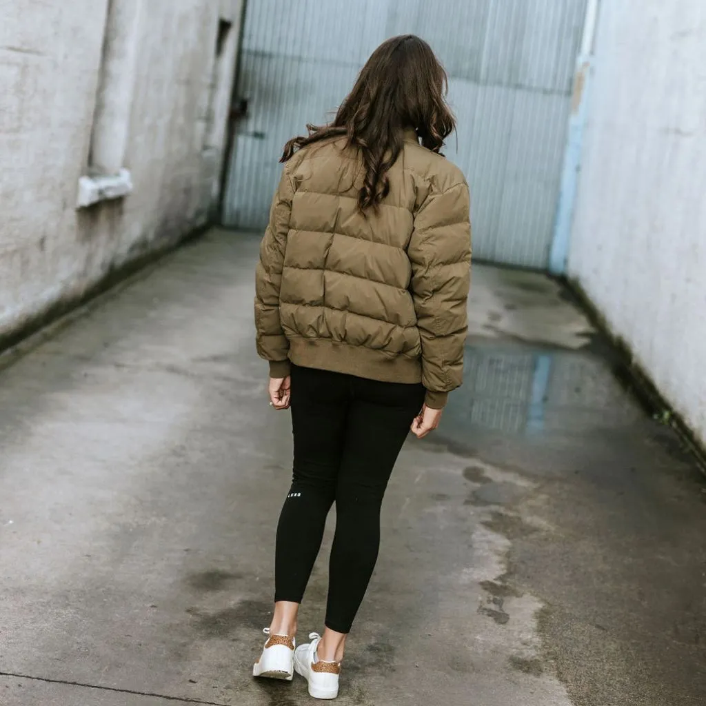 Rue Women's 90/10 Down Bomber Jacket - Loden