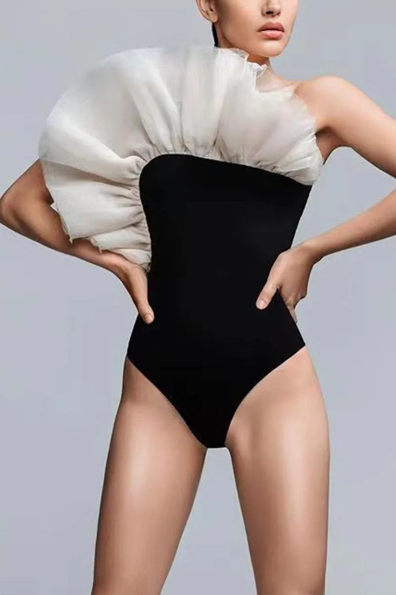 SD143 Ruffles One Piece Swimwear