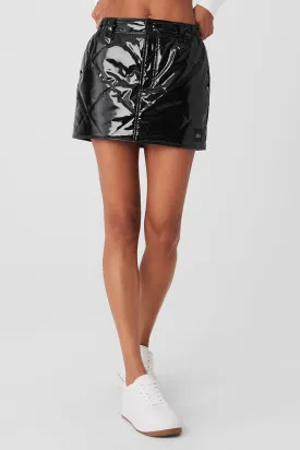 Snomoto Puffer Mini Skirt - Black