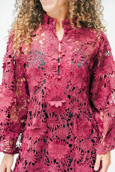 Solene Dress (Cranberry Spritz)