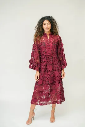 Solene Dress (Cranberry Spritz)