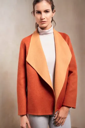 Steffie Coat Baby Alpaca & Wool Color Oxide & Senape