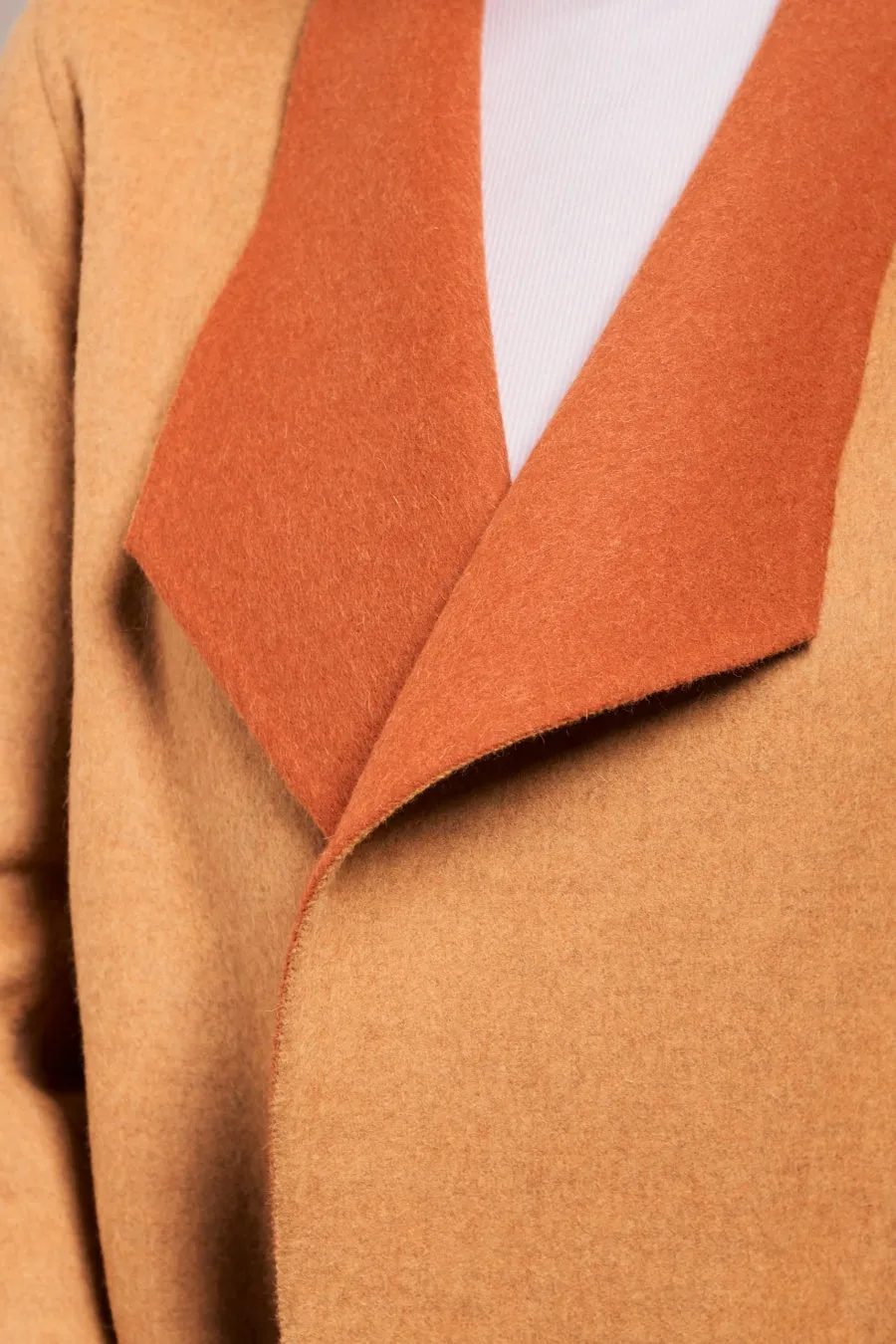 Steffie Coat Baby Alpaca & Wool Color Oxide & Senape