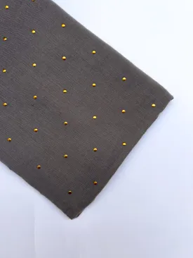 Studded Hijab - Grey
