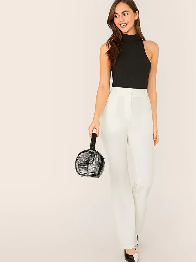 Summer Sexy Turtleneck Sleeveless Bodysuit