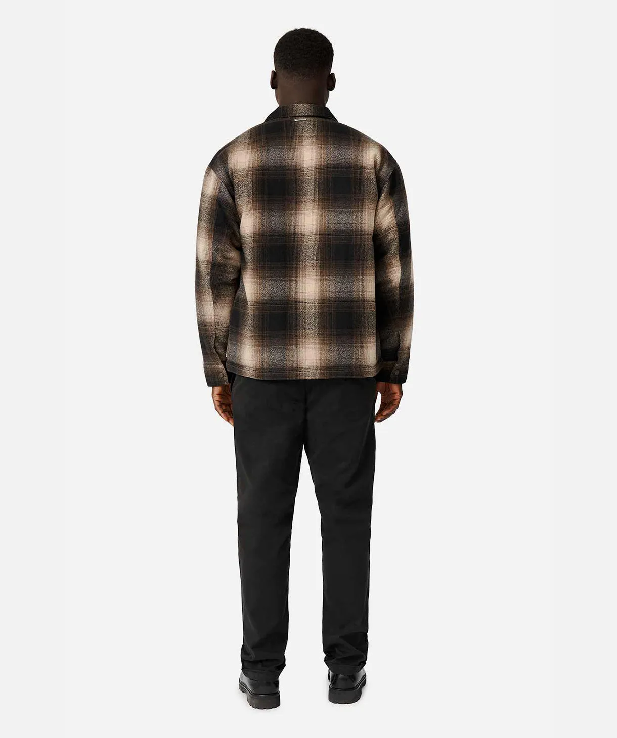 The Dutton Overshirt - Camel/Black