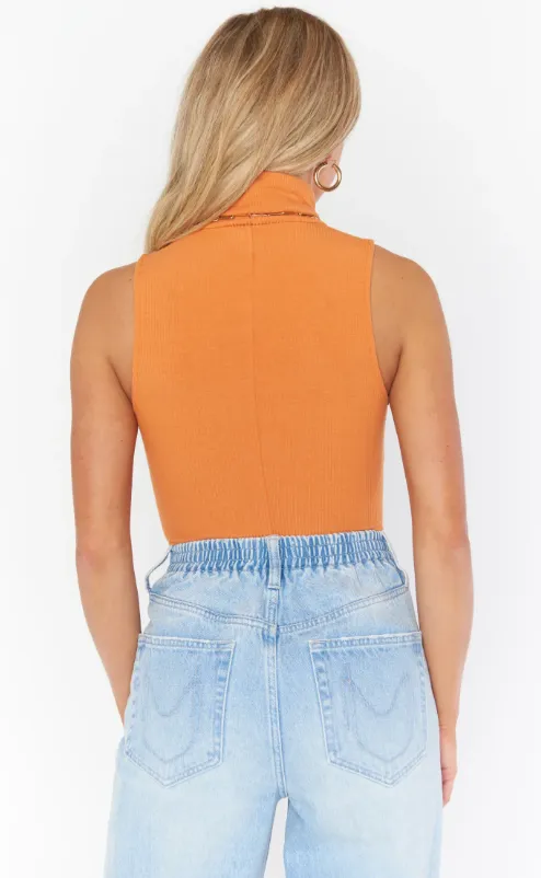 Turtle Bodysuit Burnt Orange
