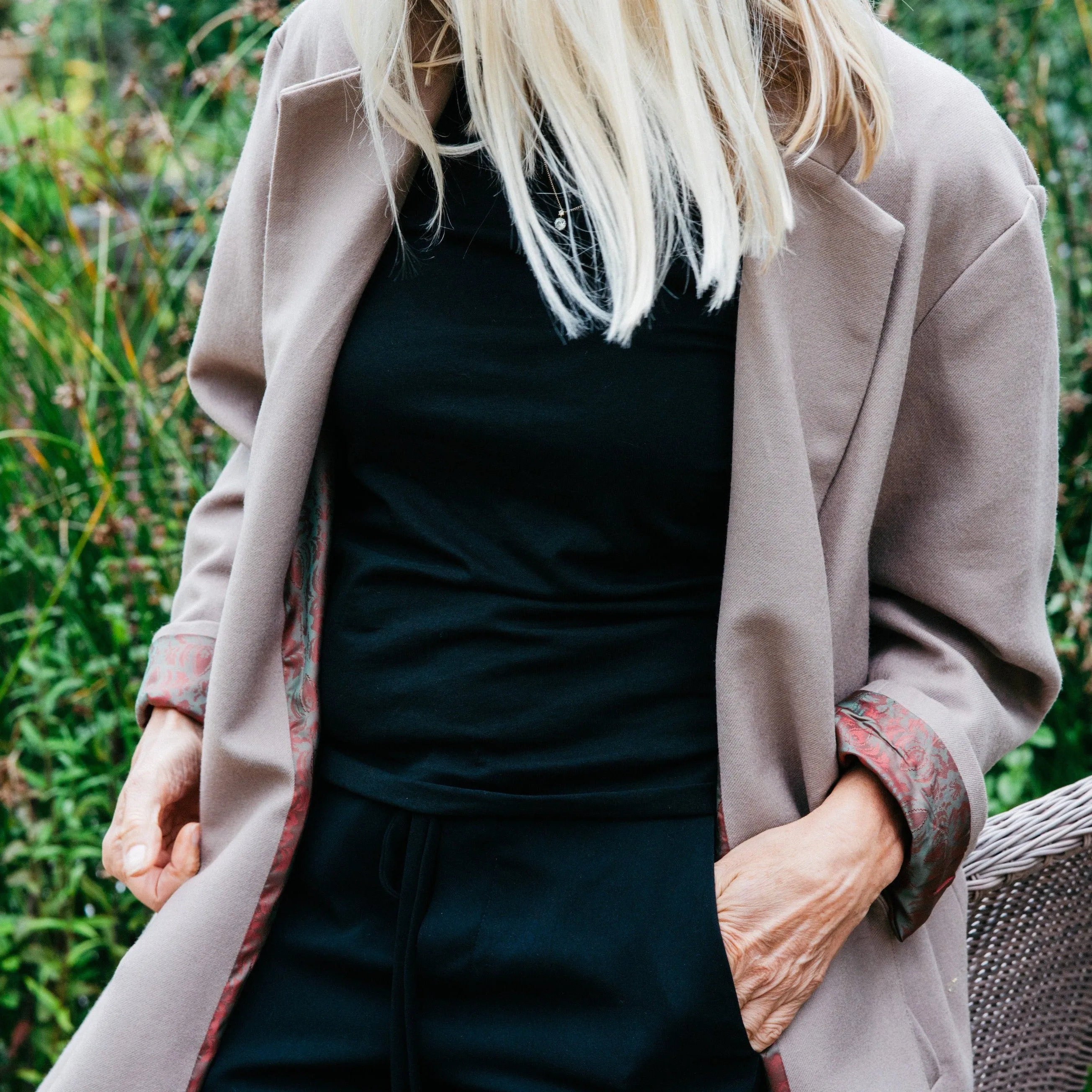 U - THE BOND STREET OVERSIZED JACKET IN SMOKY CAMEL