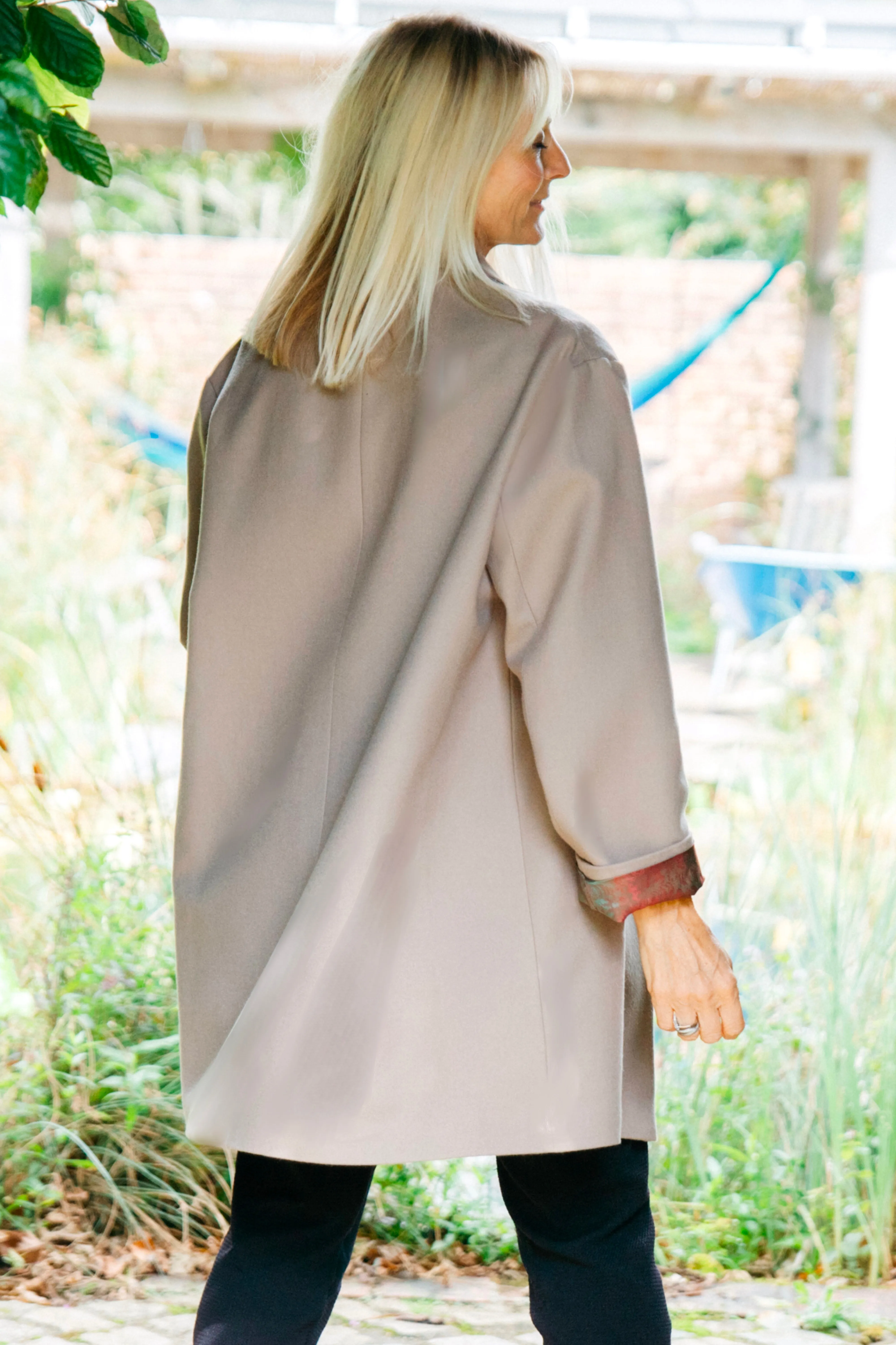 U - THE BOND STREET OVERSIZED JACKET IN SMOKY CAMEL