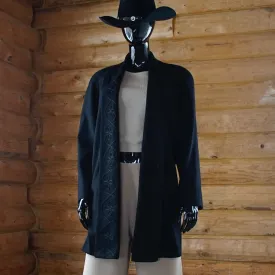 Vintage Alorna Wool Coat in Black 80's
