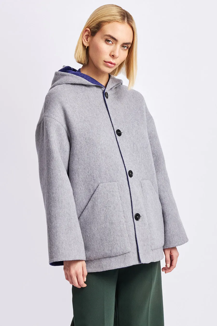 Whoopi Coat Baby Alpaca Color Niagara & Nuage