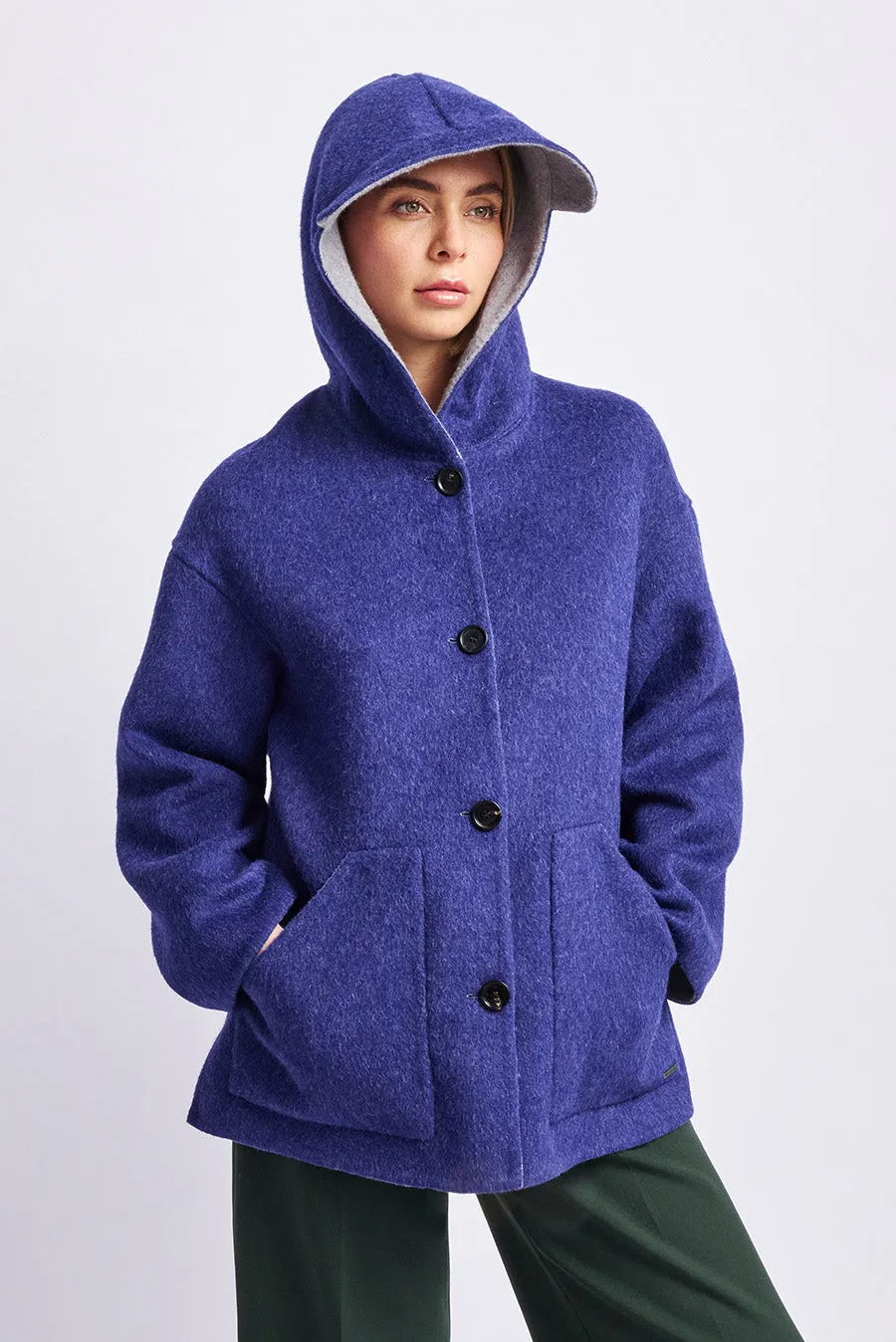 Whoopi Coat Baby Alpaca Color Niagara & Nuage