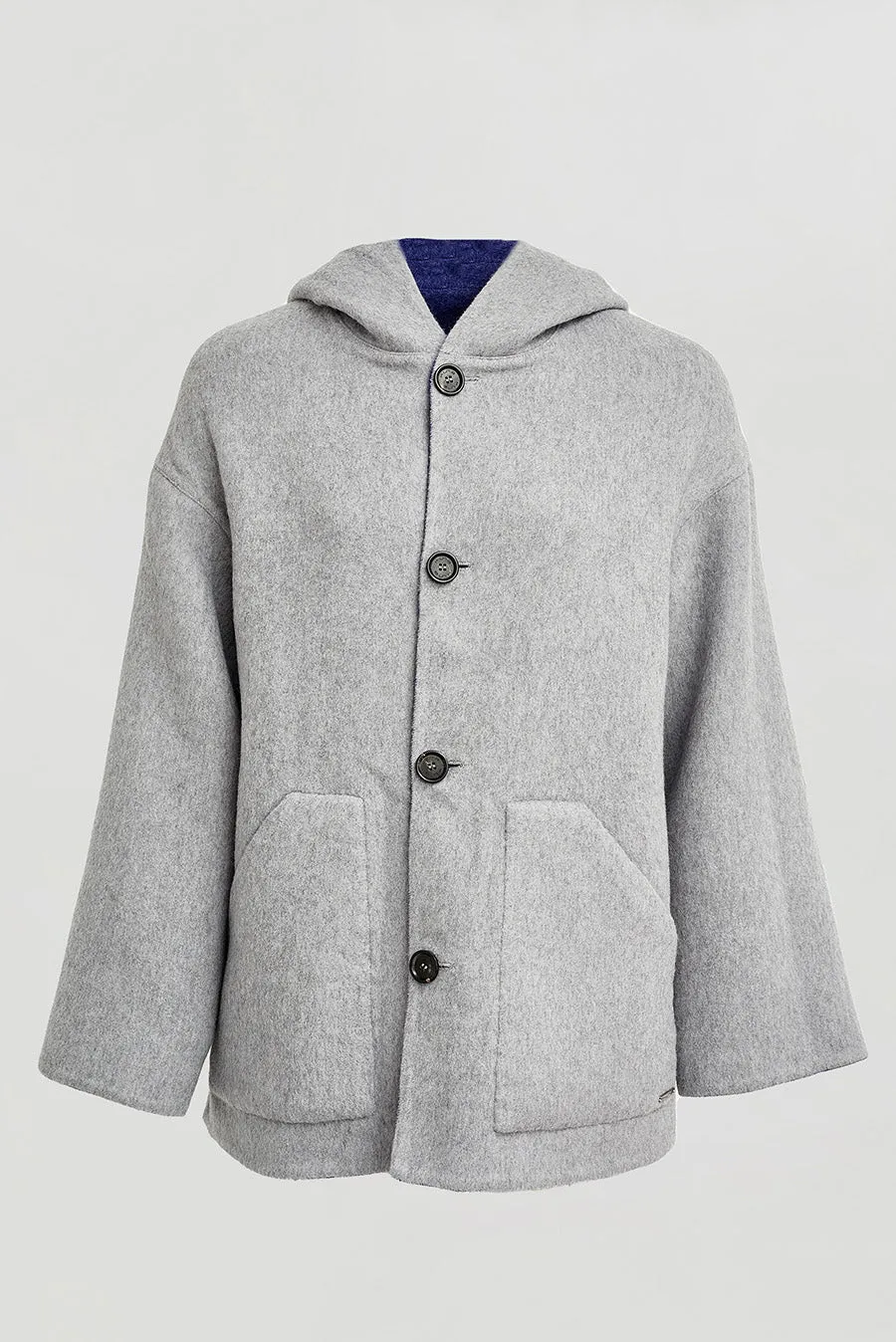 Whoopi Coat Baby Alpaca Color Niagara & Nuage