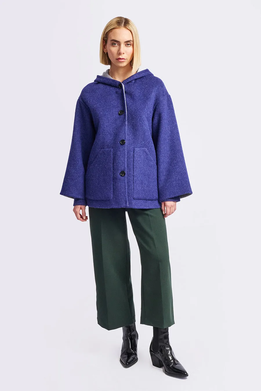 Whoopi Coat Baby Alpaca Color Niagara & Nuage