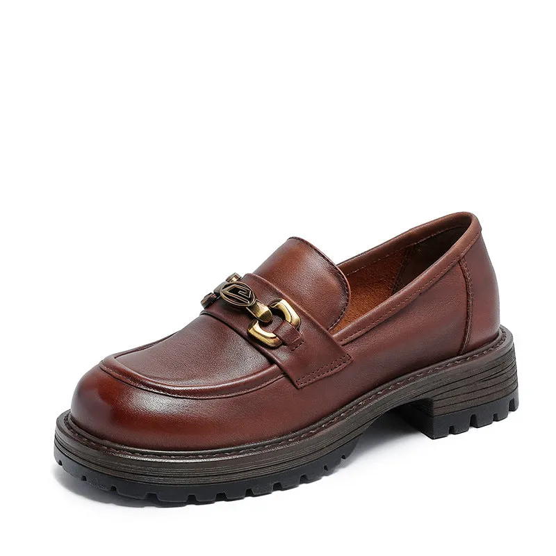 Women Minimalist Casual Soft Leather JK Loafers