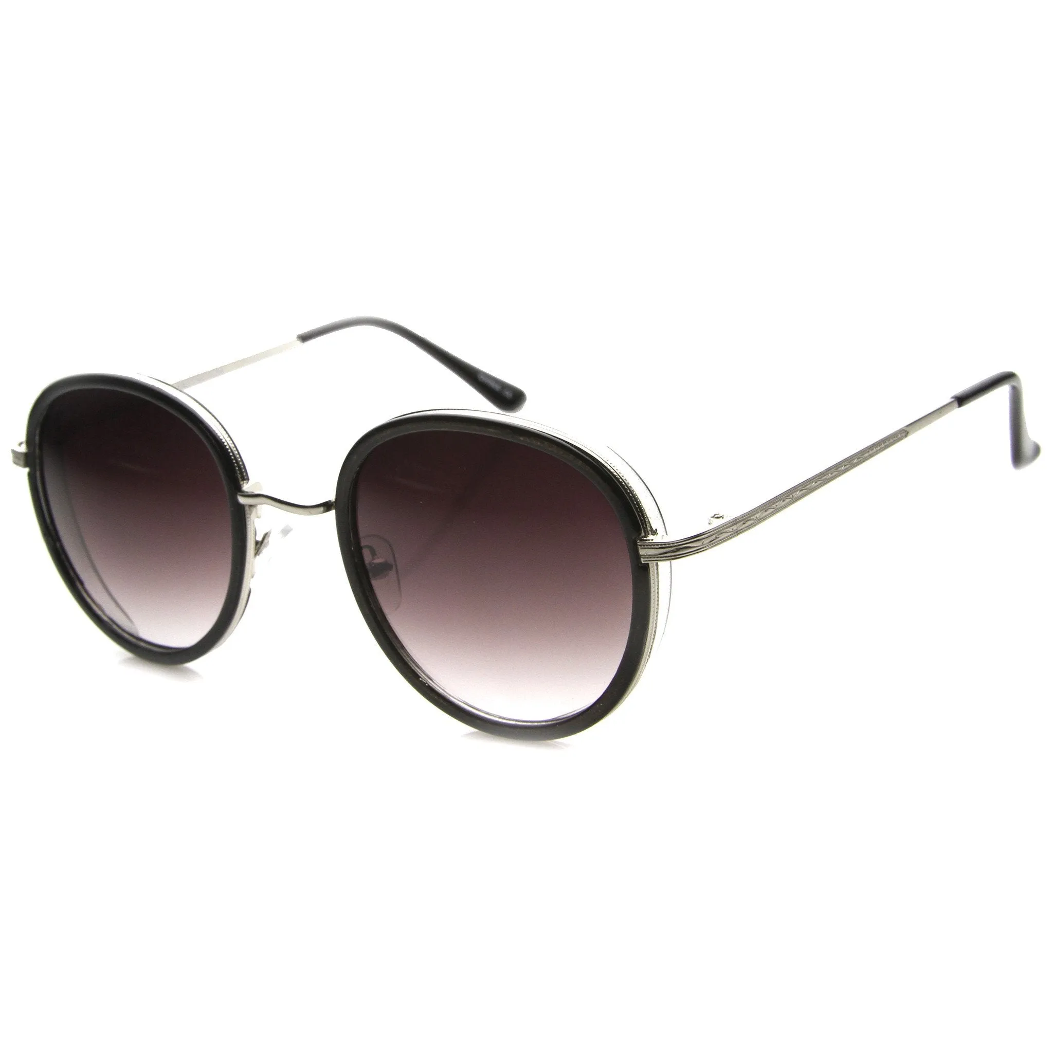 Women's Retro Fashion Round Cat Eye Sunglasses 9786