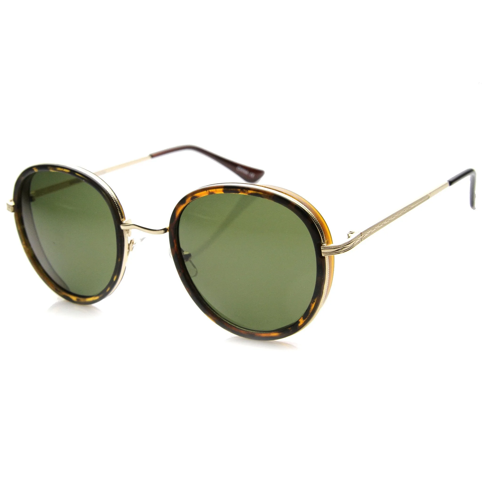 Women's Retro Fashion Round Cat Eye Sunglasses 9786