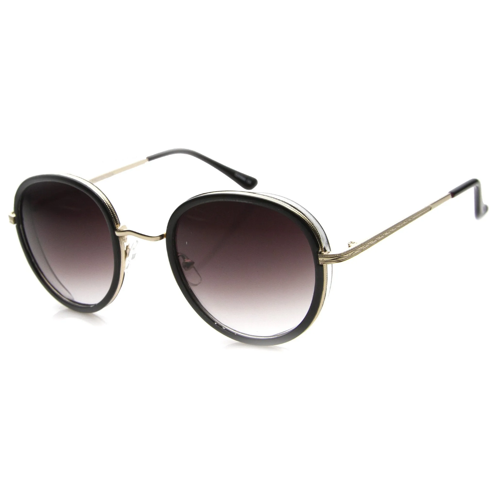 Women's Retro Fashion Round Cat Eye Sunglasses 9786